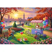 Trefl - Puzzle Ljubezenska zgodba Premium Plus: Romantični London - 500 kosov