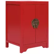Nocni ormaric crveni 38 x 28 x 52 cm od drva paulovnije