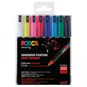 UNI set PC-1MR Posca/0.7mm 1/8 OSNOVNE BOJE