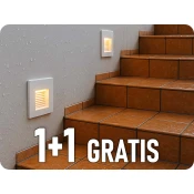 V-TAC Zunanja LED vgradna stopniščna svetilka 5W, 380lm, 3000K, vodotesna, 1+1 gratis!