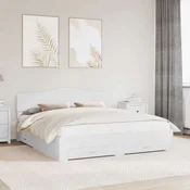 vidaXL vidaXL Konstrukcija postelje Bela 180 x 200 cm Konstruiran les, (5000102345)