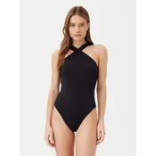 Enodelne kopalke Lauren Ralph Lauren črna barva