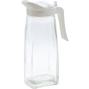 Excellent Houseware Steklena čajna in vodna kanica, 1,5 l, bela