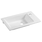 AQUALINE AQUALINE ZUNO 50 Keramično Umivalniško Korito 50x25cm, Bela