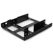 AXAGON RHD-225, kovinski okvir za 2x 2,5 HDD/SSD v 3,5 položaju, namestitev na ventilator