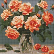 Rayher. Diamantni mozaik, Refined bouquet, 30x30 cm
