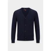 BOSS Pletena jopa Avac temno modra