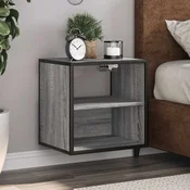 Zidni nocni ormarici 2 kom Sivi Sonoma 40x31x39,5 cm