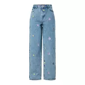 PIECES Kavbojke PCBENNIE moder denim/majnica/vijolično modra