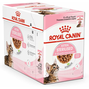 Royal Canin kesice za macice KITTEN Sterilised - sosic 12x85g