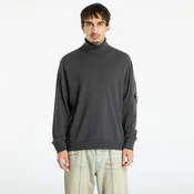 Pulover C.P. Company Extrafine Merino Wool Turtleneck Sweater Dark Shadow Grey S