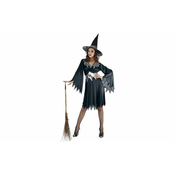 Unika kostim za odrasle, vještica, crna (25446)