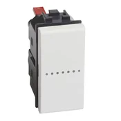 AKSIALNI TIPKA 1P/10A/250V 1M BELA N4055AN