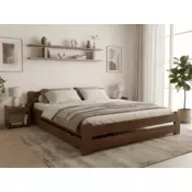 Ljubki dom Postelja Laura 180 x 200 cm hrast Posteljno dno: Lamelno posteljno dno, Vzmetnica: Vzmetnica Deluxe 10 cm