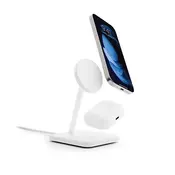 TwelveSouth HiRise 2 Deluxe 2v1 brezžični polnilec - bela