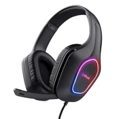 Trust Gaming slušalice GXT416, ZIROX, LED, Crne