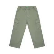United Colors Of Benetton Hlače iz tkanine 4XZXCF04I Siva Loose Fit