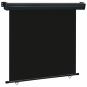 Balkonska bocna tenda 175 x 250 cm crna