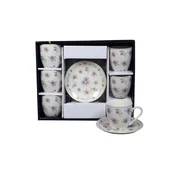 Sigma Set šolja za kafu, porcelan, 160ml 6/1 (Cvet/Lji) YK160-GHJ-8966