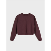 Sinsay - Basic crewneck duks sa dodatkom viskoze „soft touch“ - karmin