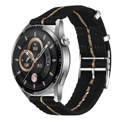 INF Nato trak za uro iz najlona Jacquard Black 22 mm, (21733979)