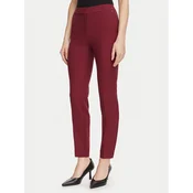HUGO Hlače iz tkanine Hagonia-1 50539991 Temno rdeča Slim Fit