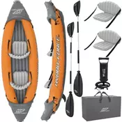 Bestway 65077 napuhujući kajak za 2 osobe – set s veslima, pumpom i sjedalima