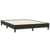Vidaxl posteljni okvir brez vzmetnice črna 160x210 cm žamet