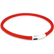 beeztees Ovratnica Safety Gear Dogini USB - rdeča - 70 x 1 cm