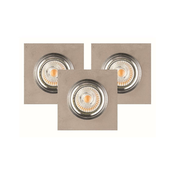Spot-Light 2515336 - KOMPLET 3x LED ugradno svetlo VITAR 1xGU10/5W/230V beton