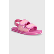 Otroški sandali UGG LENNON SLINGBACK roza barva
