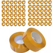 Rosfix Set Rumeni Pakirni Trak 48 mm X 50 m – 72 Kosov | Močan Lepilni Trak, UV-Odporen, Dolga Življenjska Doba | za Pošiljanje v Pakiranju