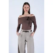 Trend Alacati Stili Ženska bluza Alc-X15152, Braon