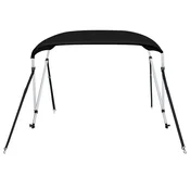 Vidaxl Bimini tenda z 2 lokoma črna 150x120x110 cm
