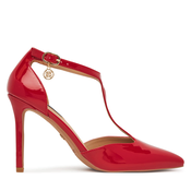 Čevlji s peto NINE WEST WS21582-01 Rdeča