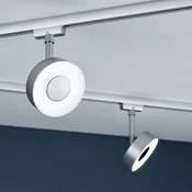 Paulmann URail Circle LED spot okrogel 4.000K krom - Dnevna soba/jedilnica - Sodobni - mat krom, bela - Kovina
