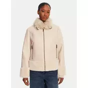 TWINSET Jakna iz umetnega usnja 252TP2410 Bež Regular Fit