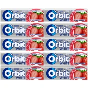 Wrigleys Orbit žvečilni gumi z okusom bele jagode, 30 kosov x 14 g, škatla