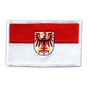 shumee Našitek Zastava Brandenburga - Samolepilna podlaga - Vezen našitek/značka/emblem