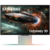 Monitor Samsung 27 Odyssey 3D G9, LS27FG900XUXEN, IPS, gaming, AMD FreeSync Premium 165Hz, 1ms (GTG), HDR10, 2xHDMI, DP, 2xUSB 3.1, Zvucnici, Pivot, 4K LS27FG900XUXEN