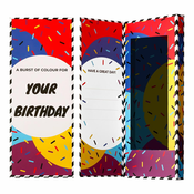 Ballonet nogavice Happy Birthday nogavice kartice Gift Box
