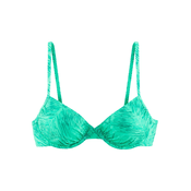 JETTE Bikini zgornji del turkizna/smaragd/meta