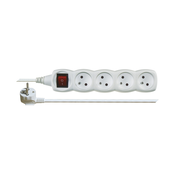 Emos Extension 250V, 4x socket, 5m, white