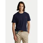 Polo Ralph Lauren  Majice s kratkimi rokavi T-SHIRT AJUSTE COL ROND EN COTON LOGO PONY PLAYER  Modra