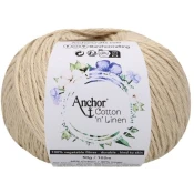Anchor Cotton n Linen 00003 Bone Kvačkanje preje