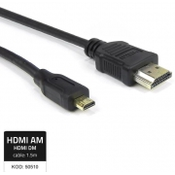 Qoltec kabel hdmi a moški | mikro hdmi d moški | 1,5 m