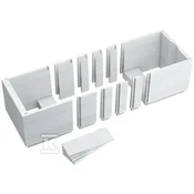 slomart Univerzalni nosilec Stabilsound Plus 120-170x70x61cm z izrezom za noge/LED za pravokotne kadi