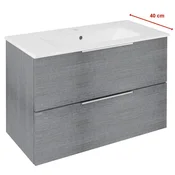SAPHO Elegantna Umyvadlová Skříňka 78 cm v Srebrnem Dubu za Sodobne Kopalnice
