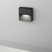 Egger Licht Egger DLS zunanja stenska svetilka Vigo Q črna 11x11 cm aluminij 3.000 K - Hodnik - Sodobni