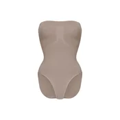 cfab Oblikovanje postave Trägerloser Bodysuit Sculpting Shapewear mit Slip temno siva